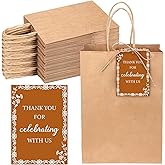 24 Packs Cielito Lindo Mexican Party Favor Bags, Platos De Barro Mexico Goodie Gift Bags with Terracotta Tags, Fiesta Party Favor for Mexican Talavera Wedding Birthday Baby Bridal Shower, 6 x 3 x 8 in