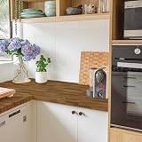 Abyssaly Wood Effect Vinyl Wrap 30x200cm Self Adhesive Brown Wood view 7