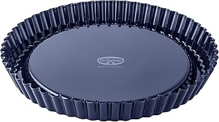 Dr. Oetker Obstform Ø 28 cm, Obstkuchenform für schmackhafte Obstkuchen, Backform der Serie Back-Liebe Emaille, Menge: 1 Stück