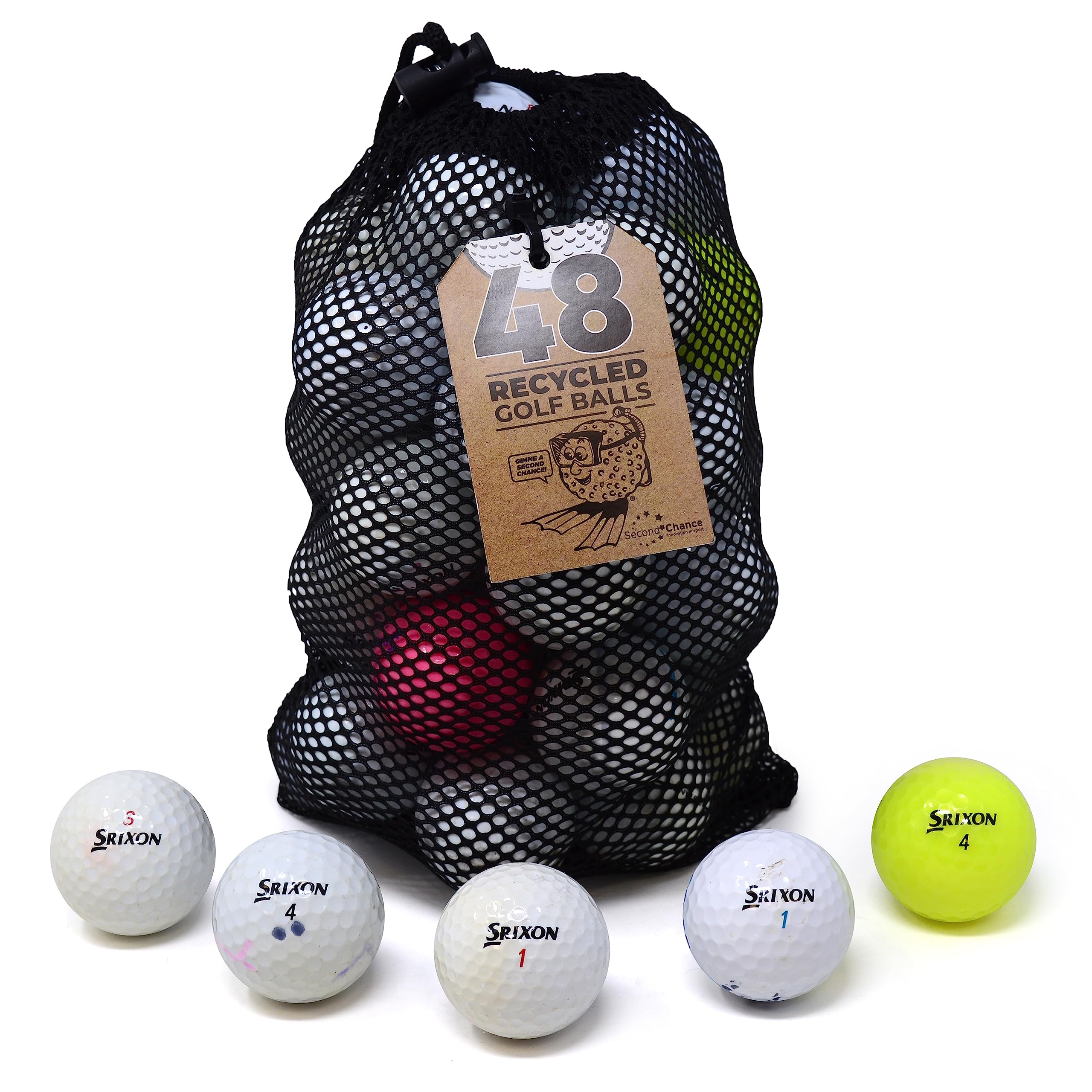 Second Chance Srixon 48 Assorted Model Lake Golf Balls (Grade B)