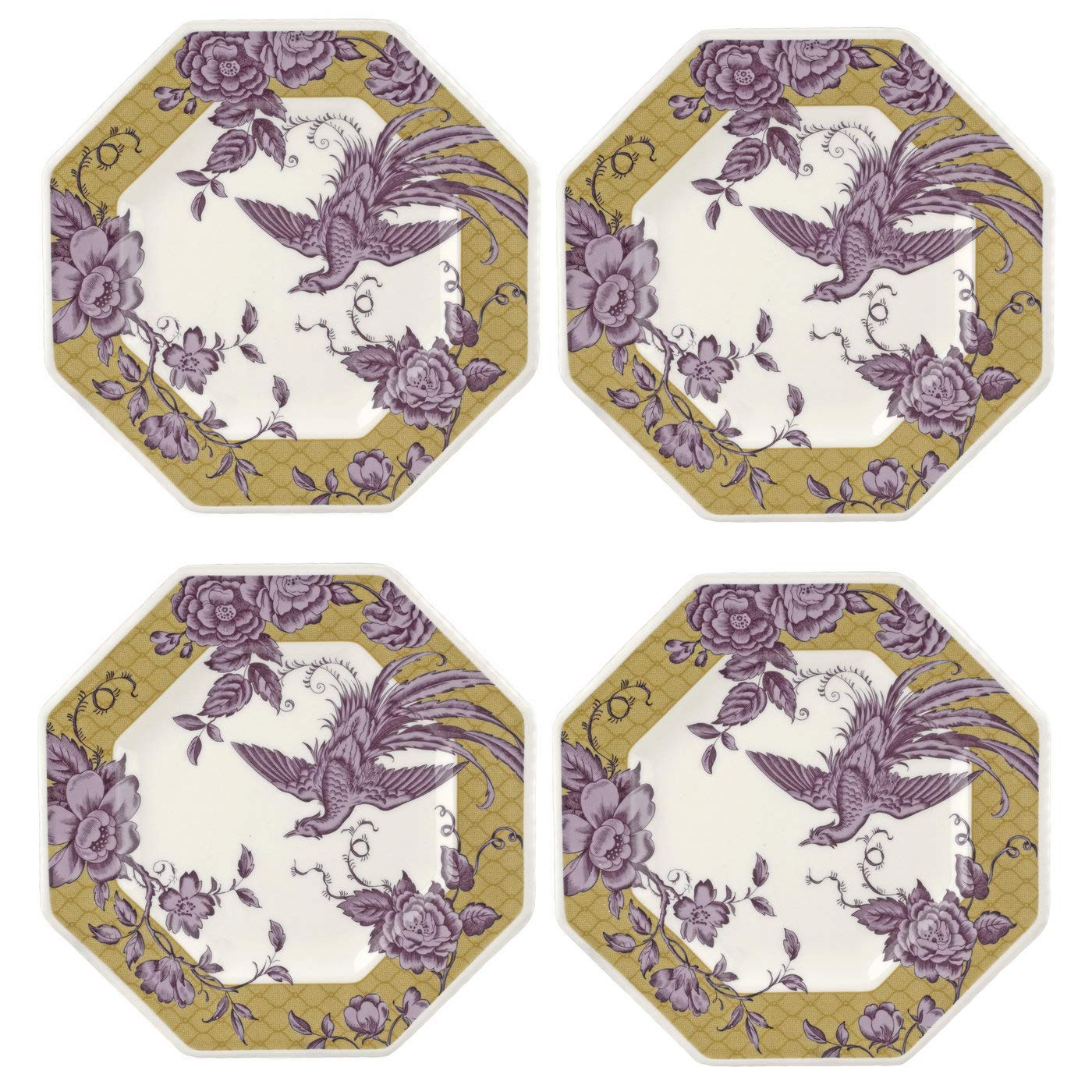 Portmeirion Home & Gifts KINTE83090 Octagonal Plate, Ceramic