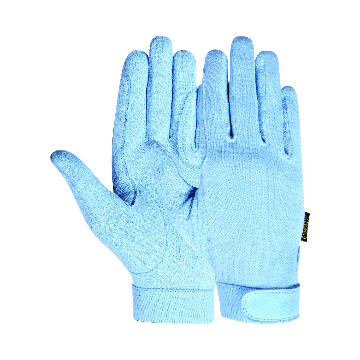 AK Cotton Grip Horse Riding Gloves – Lightweight Equestrian Riding Gloves with Rein Grip for Women, Men & Kids – Breathable Comfort for Horse Riding & Stable Wear AKRS-8485 (Sky, 2XS)