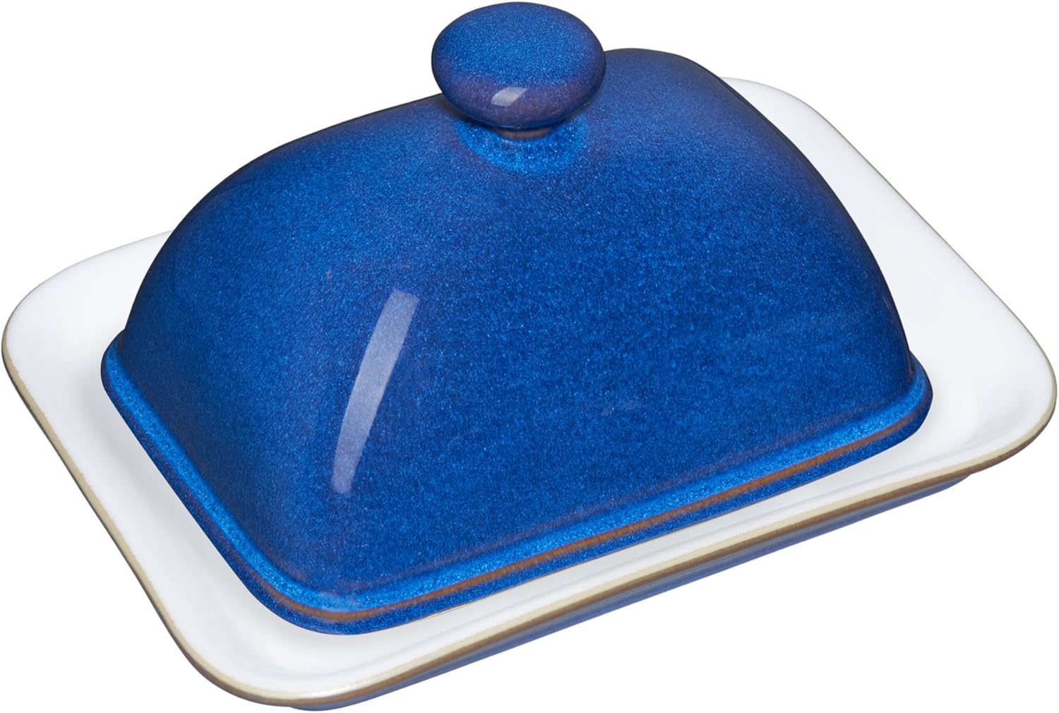 Denby Imperial Blue Butter Dish Amazon.co.uk Kitchen & Home
