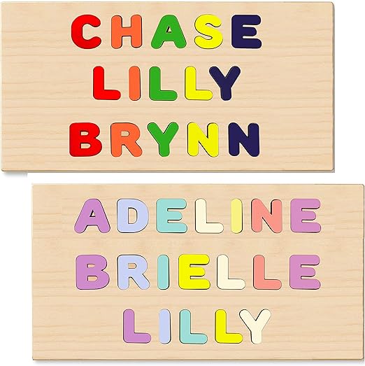 personalized wooden name puzzle