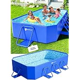 StarOcean Foldable Pool, Large Non-Inflatable Swimming Pool Kids,90x50x20 | 2026 Collapsible Pools for Kids,Adult Hard Plastic Shell, Oversized Thickened,Portable Folding Kids Pools for Backyard