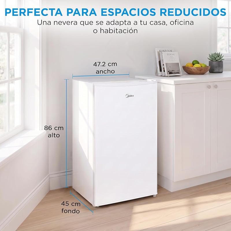 Frigorífico Pequeno 93 L | 84 cm x 54 cm | Silêncio 39 dB | Baixo Consumo
