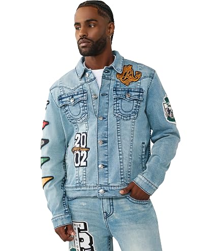 True Religion Men's SN Jimmy Jacket Rope Stitch Logo, Itonda
