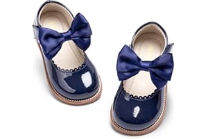 PHIRAMIN Toddler Girl Mary Jane Dress Oxford Shoes-Little Girl School Uniform Shoes for Wedding Party