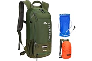ONETOALL Hydration Backpack with 2L Water Bladder, Water Backpacks for Men Women, Lightweight Hiking Daypack