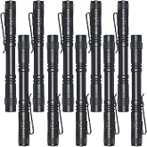 Beieverluck 10 Pack Small Mini Flashlights, Pocket Flashlight Penlight with Clip, Tactical Pen Light for Camping Outdoor Emergency Inspection Fathers Gifts for Dad Husband