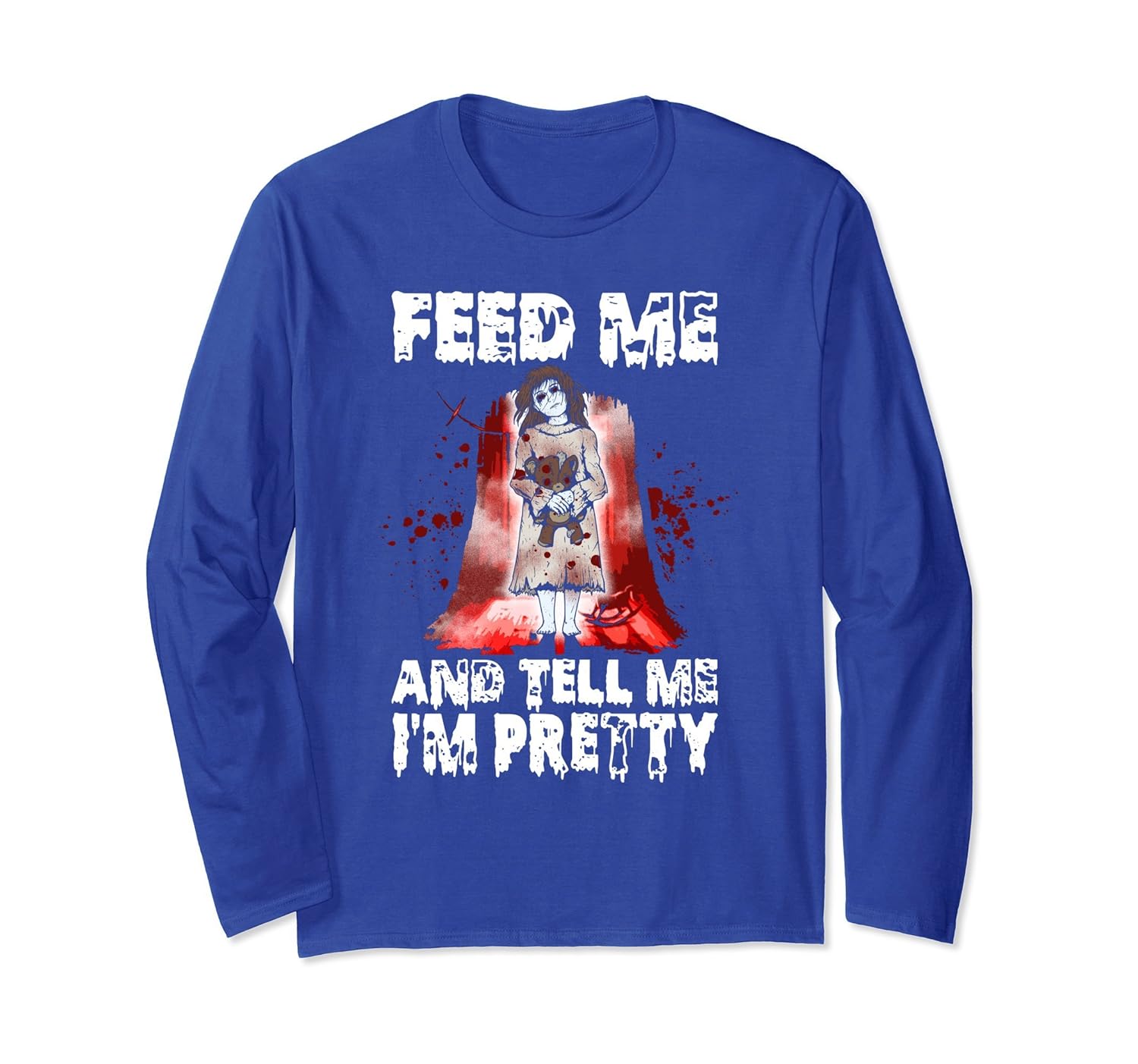 Feed Me and Tell Me I'm Pretty Halloween Long Sleeve T-shirt- TPT