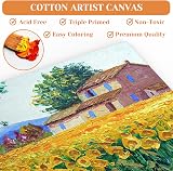 Koncci 30x40cm Canvas Painting 3mm 7pcs A3 Triple Primed Cotton Acid-Free view 6