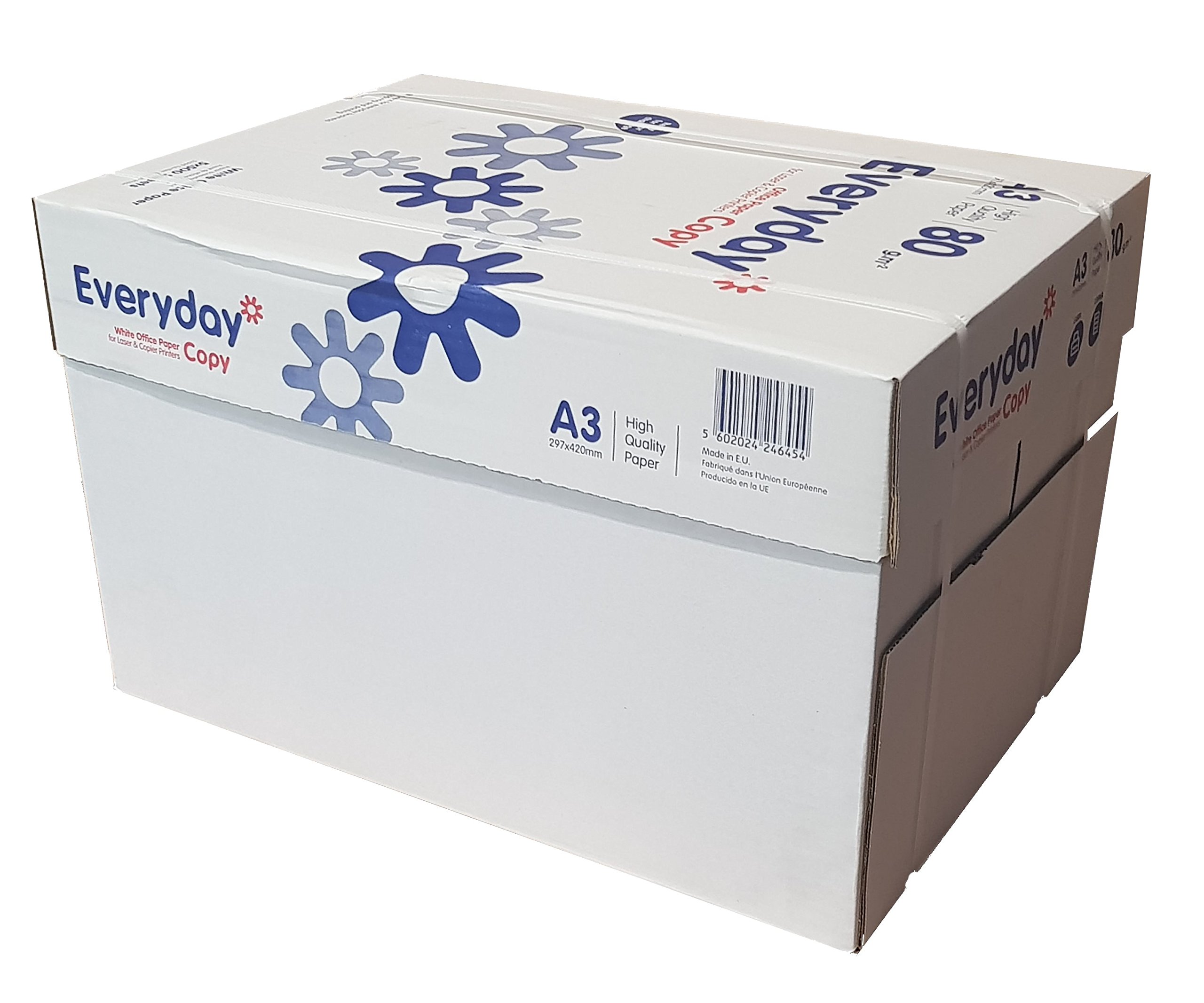 Everyday A3 80gsm Office Paper - Box of 5 Reams (5x500 Sheets)