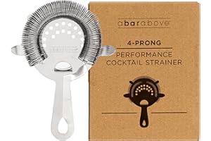 A Bar Above Hawthorne Cocktail Strainer with High-Density Spring, Stainless Steel Bar Strainer for Smooth Drink Pouring, Poli