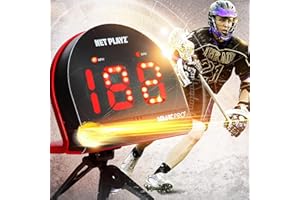 NET PLAYZ Lacrosse Speed Radar | Measures Shot-Power, Shot Speed Detection Sensors - Sport Radar Gun, Gifts for Lacrosse Players, Coaches & Fans