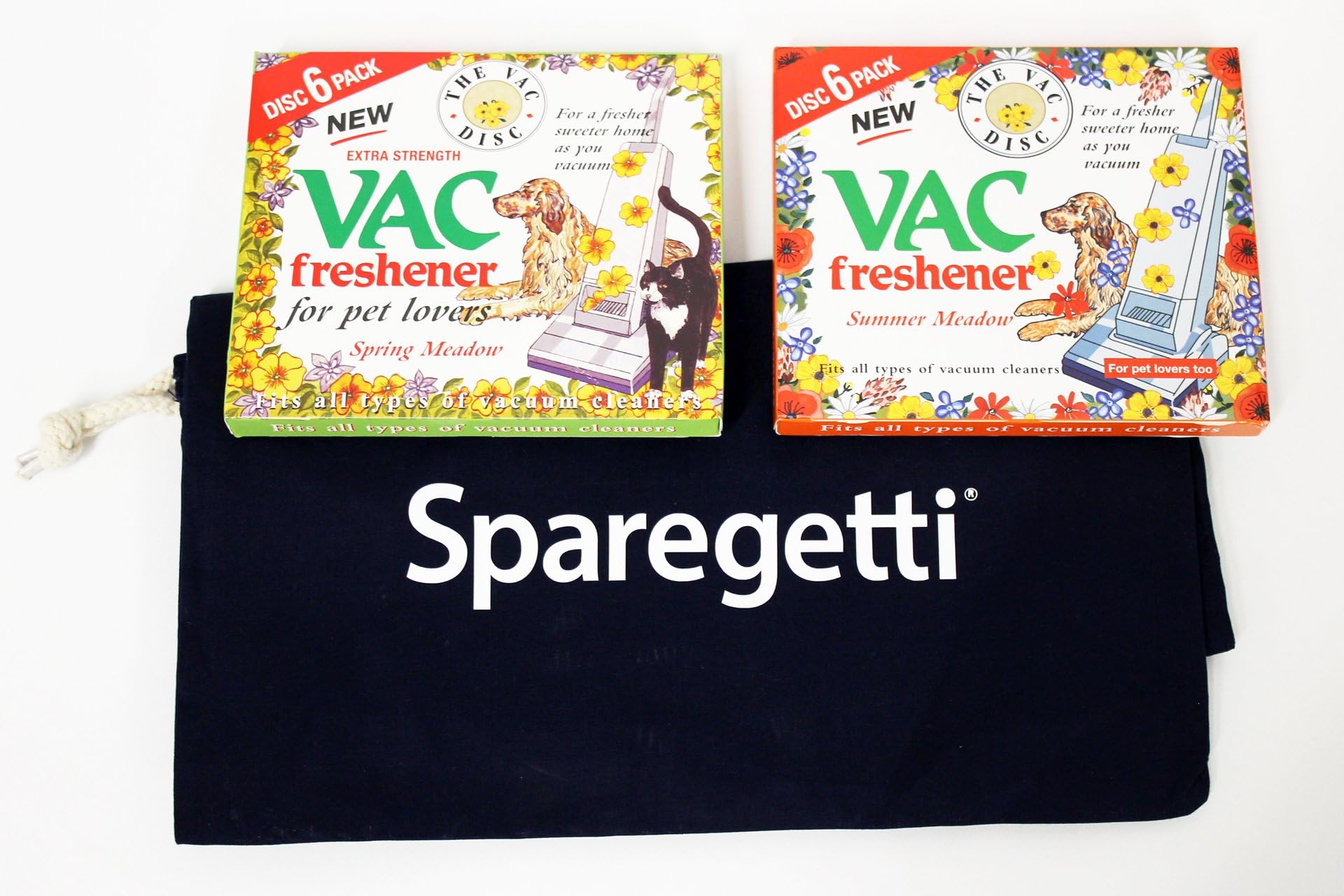 Vacuum Airfresheners,12 Disc For Pet Lovers 6 Spring Meadow + 6 Summer Meadow Spares+