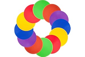 Vhxorrz Spot Markers 18 Pcs 9 Inch 10 Inch Non Slip Rubber Agility Markers for Football, Basketball Training Markers,School Activities, Exercise Drills