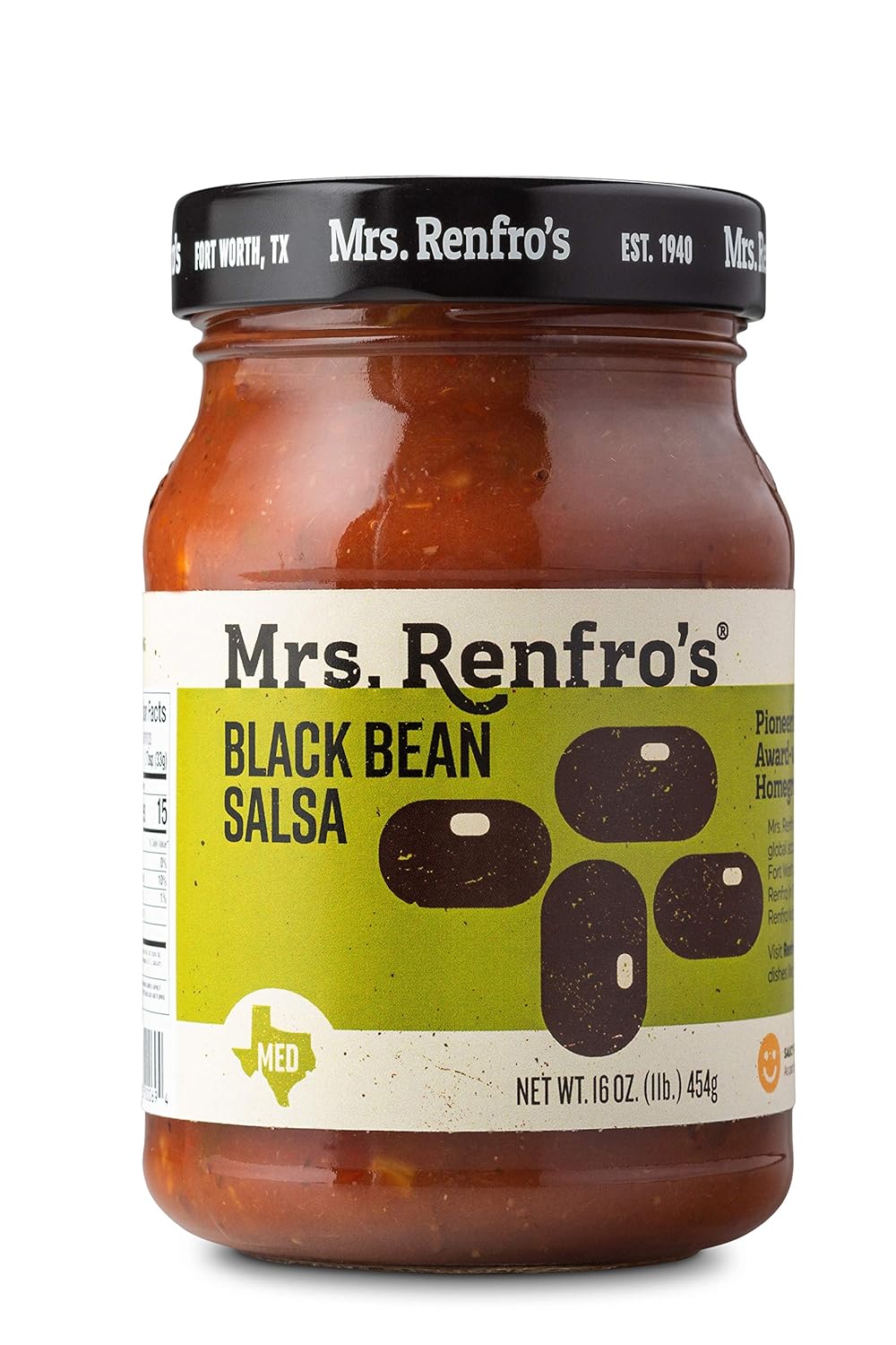 Mrs. Renfro's Black Bean Salsa, 16 oz (2 Pack)