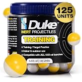 Duke Training, 68 Caliber Inert Projectile for Practice Rounds, Non-hazardous Talc Powder, Realistic Training, Target Range Practice Balls, Non Lethal Weapon Testing, .68 Cal Projectiles, Weight: 3.3g