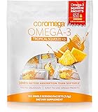 Coromega Omega-3 Squeeze with Vitamin D3, Tropical Orange, 120 Count(Packaging may vary)