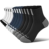 PAPLUS Ankle Compression Socks for Women 6 Pairs, Running Athletic Socks with Arch Support,Plantar Fasciitis Socks