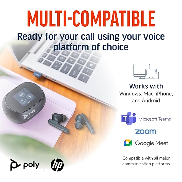 POLY VOYAGER FREE 60+, RETAIL, USB-A, USB A/C ADAPTER, BLACK, WW