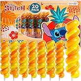 Stitch Swirl Lollipops 20pk- Lilo And Stitch Candy | Lilo And Stitch Party Favors &amp; Stitch Birthday Decorations - Lilo &amp; Stitch Lollipops For Stitch Birthday Party Supplies