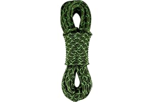 ZEPSEON 8mm Accessory Cord (5/16in) 6M(20ft) Prusik Cord Short Climbing Rope Double Braid Pre Cut Nylon Cord High Tensile Strength for Outdoor, Arborist, Mountaineering, Caving