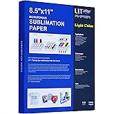 LIT Sublimation Paper 8.5x11 Inch, 150 Sheets 110gsm Heat Press Transfer Paper - For Epson Sawgrass Ricoh HP Inkjet Sublimation Printers With Sublimation Ink For Blank Sheets Mugs Tumblers T-shirts