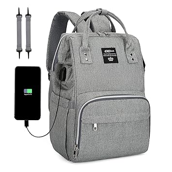 diaper bag with built in changing pad