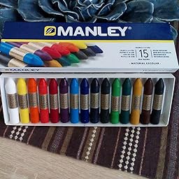 Manley 136124, Ceras, 15 Unidades, Tamaño Único, Multicolor: Amazon.es: Oficina y papelería