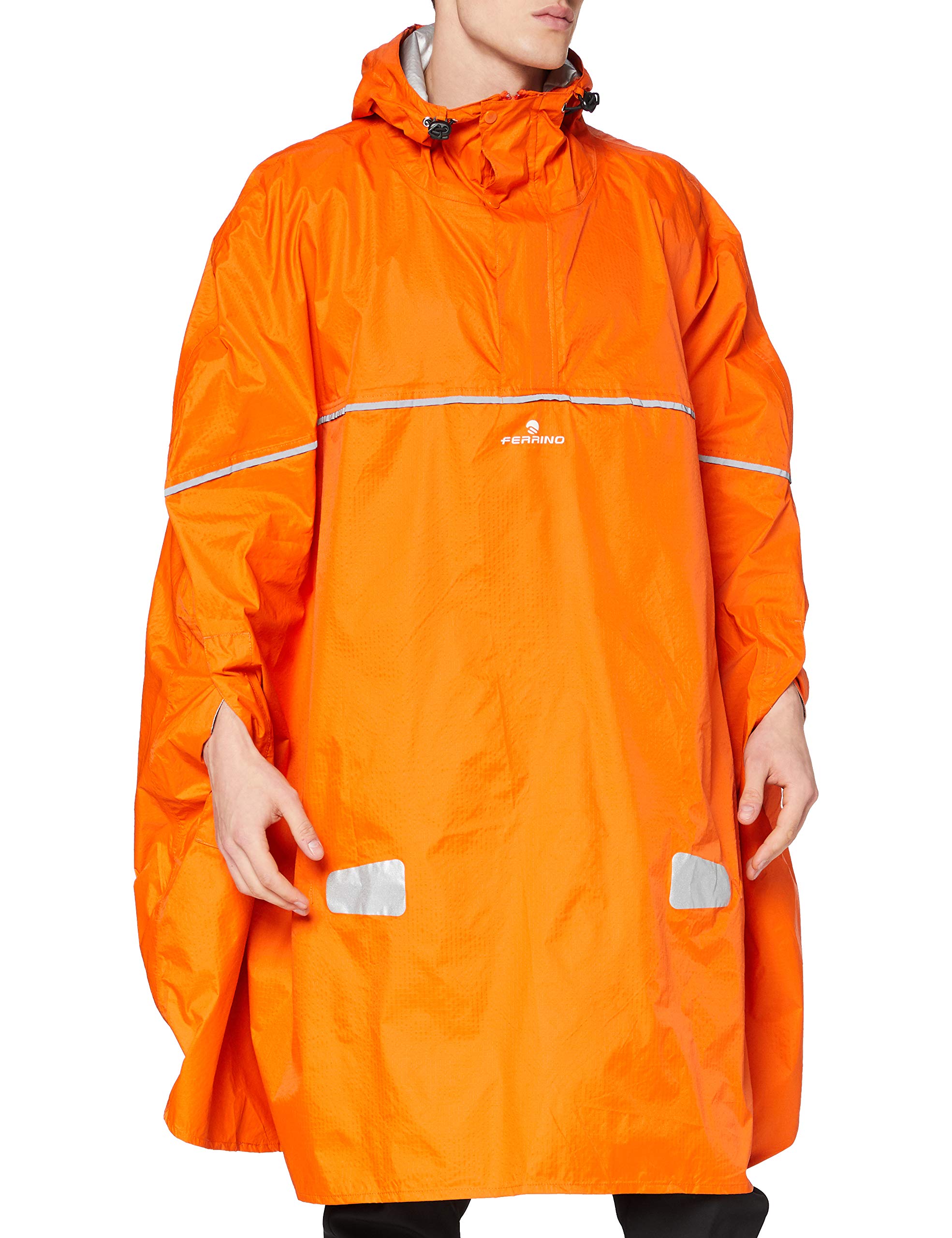 Ferrino Dryride - Adult Rain Cape, Unisex Orange orange Size:One Size