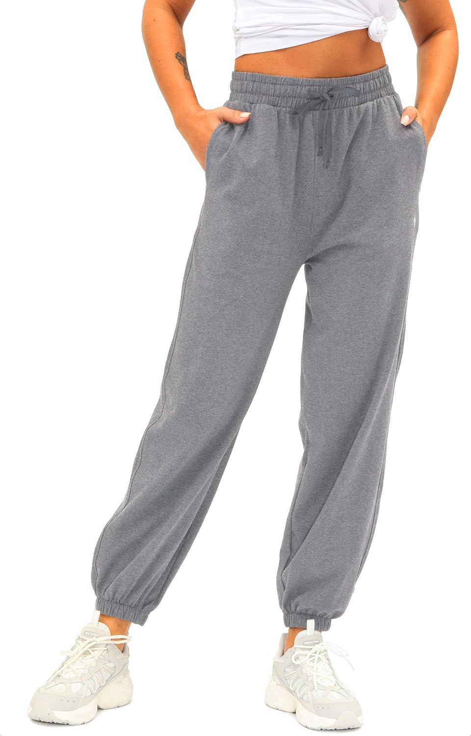 loose fit grey sweatpants