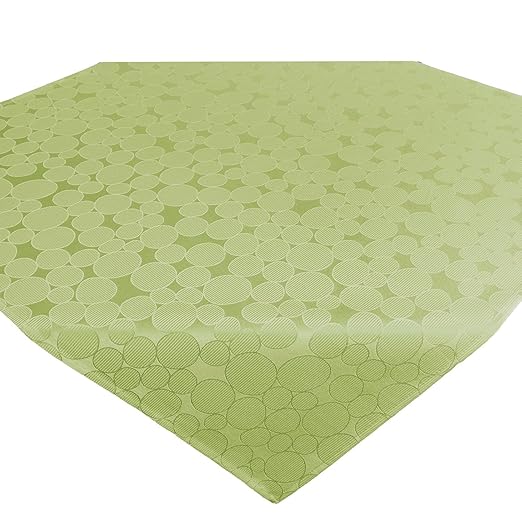 Tischdecke Mitteldecke ROM / Kreis-Muster / 85x85 cm / grün