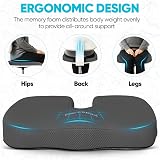 FORTEM Memory Foam Seat Cushion Non Slip Office Chair Pad view 7