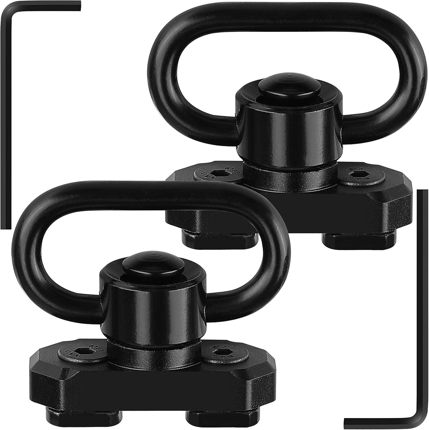 REERON MLOK QD Sling Mount Sling Swivels, 2 Pack 360° Rotation 1.25" Quick Detach Push Button QD Sling Swivels Mounts Adaptor for M-lok System : Sports & Outdoors