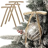 Ribbli Velvet Christmas Tree Bows 24 Pcs Camel Vintage Wreath Ribbon Bows for Door Garland Home Decor - 5 x 7 Inch, 3/8 Inch Wide