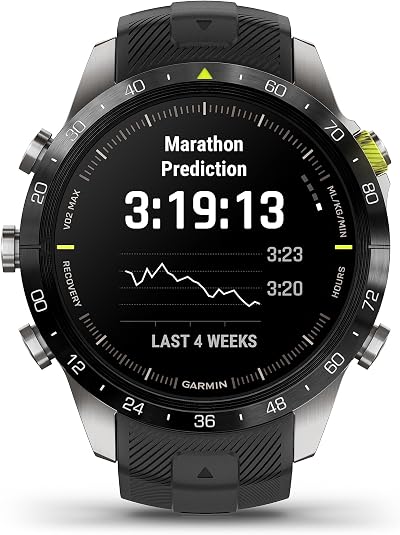 Garmin MARQ Athlete Luxury Smartwatch Men Titanium VO2 Max Recovery Time Maps