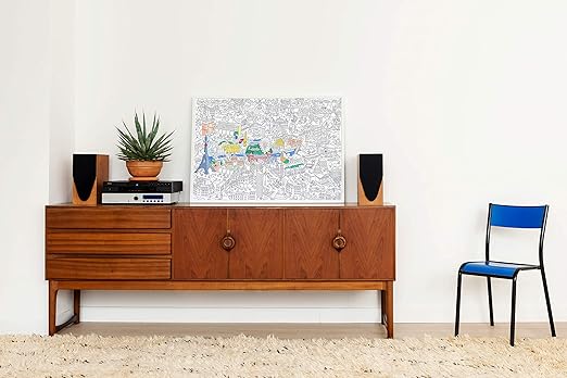 Omy Póster Gigante para Colorear (Paris: Amazon.es: Hogar