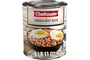 Chef-mate Corned Beef Hash, Canned Food and Canned Meat, 6 lb 11 oz (#10 Can Bulk)