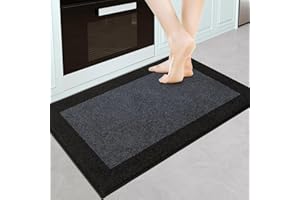 DOMUSTEX Machine Washable Kitchen Rug 24" x 36", Non Slip Kitchen Mat for Floor, Absorbent Entrance Throw Rug for Bedoom, Hallway, Bathroom, Door