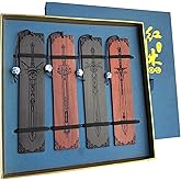 ZQZYMXQ 4Pcs Sword Bookmark, Cool Bookmarks for Men, Gifts for Book Lovers Men (Sword Set)