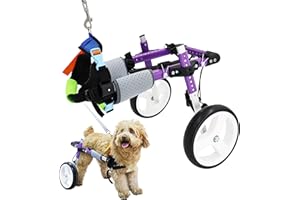 HobeyHove Adjustable Dog Wheelchair for Back Legs，Pet/Doggie Doggy Wheelchairs with Disabled Hind Legs Walking (S-B)