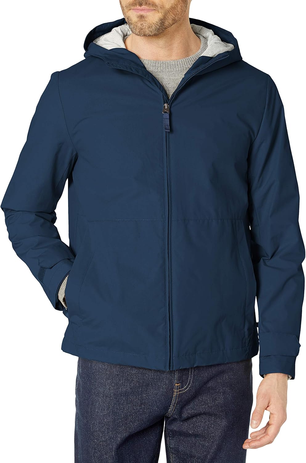 Dockers Men's Mason All Terrain Hooded Windbreaker Jacket at  Men’s Clothing store