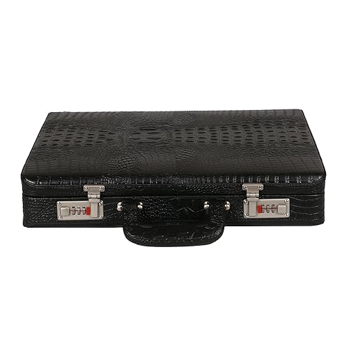 C Comfort Faux Leather Briefcase Black