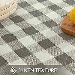 Softalker Checkered Tablecloth Rectangle, Heavy