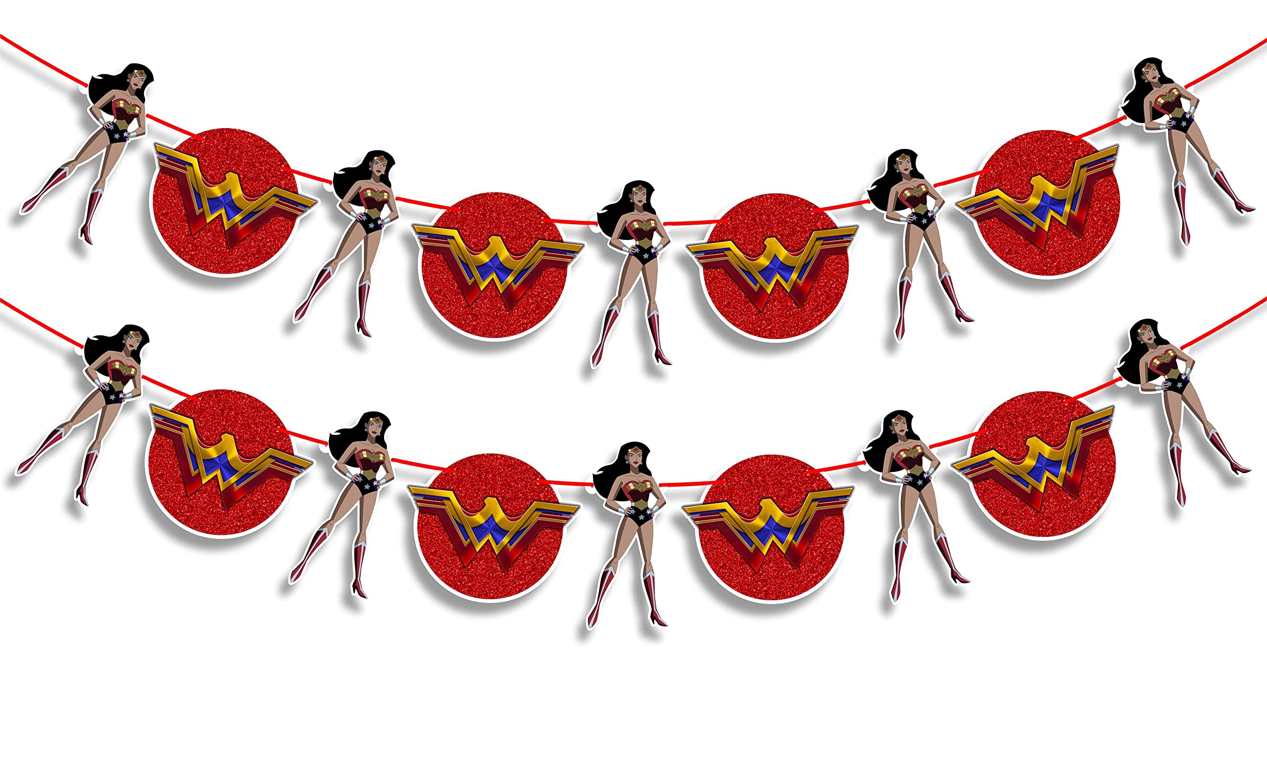 Wondr Womn Garland Decoration - Elegant Party Accent - Stylish Celebration Décor - Durable & Reusable - Perfect for Events & Festive Gatherings