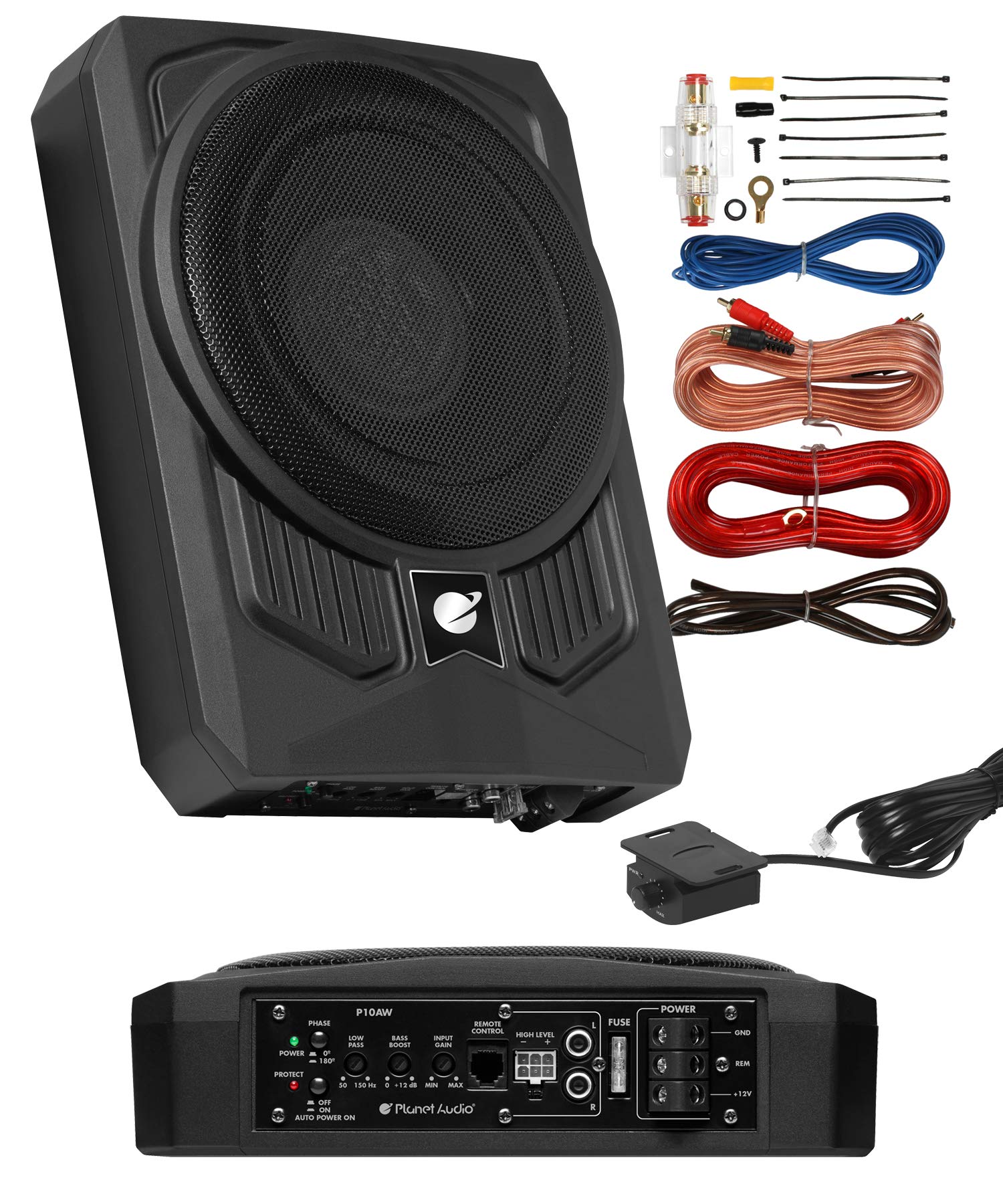 Planet Audio P10AWK Amplified Car Subwoofer - 1000