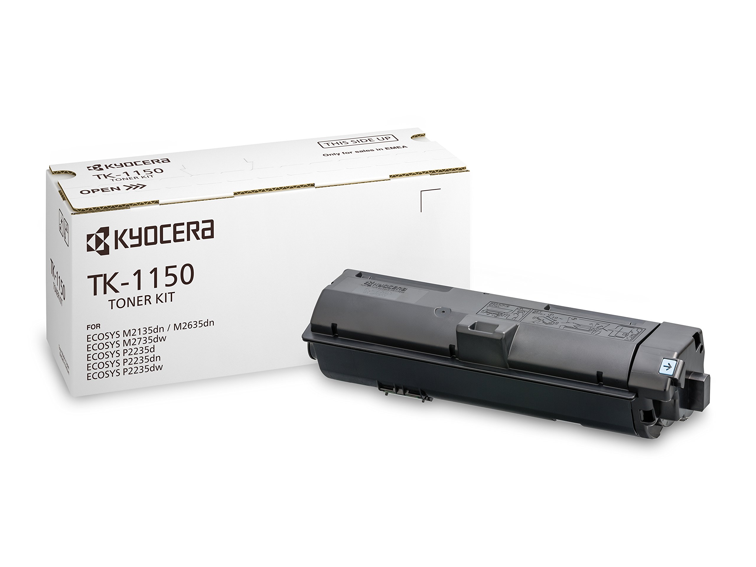 Kyocera Toner Cartridge TK-1150 K - BLACK - 3.000 Pages High Capacity Genuine Premium Printer Toner - 1T02RV0NL0 - 0T2RV0NL - for ECOSYS M2x35dn(w) / M2x40dn(w)