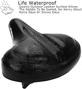 DAWAY C40 Ultra-Comfortable Oversized Bike Seat Memory Foam Padded view 4